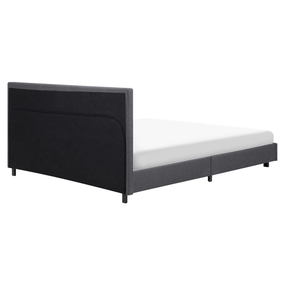 EU King Size Letto ad acqua tessuto 160 x 200 cm con materasso poggiatesta Design moderno
