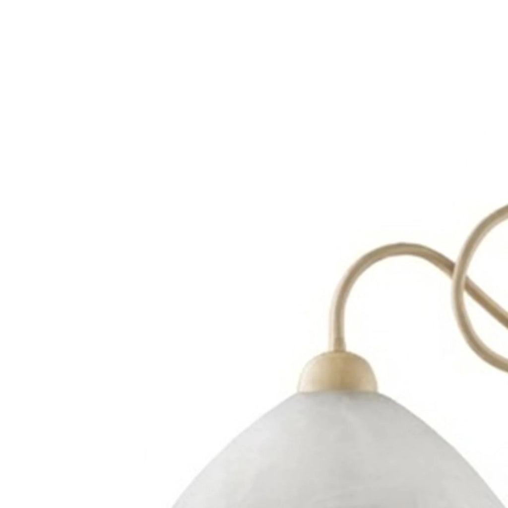 Lampadario Rustico Bistrot 3 Luci Avorio e Bianco LuceArt Classic