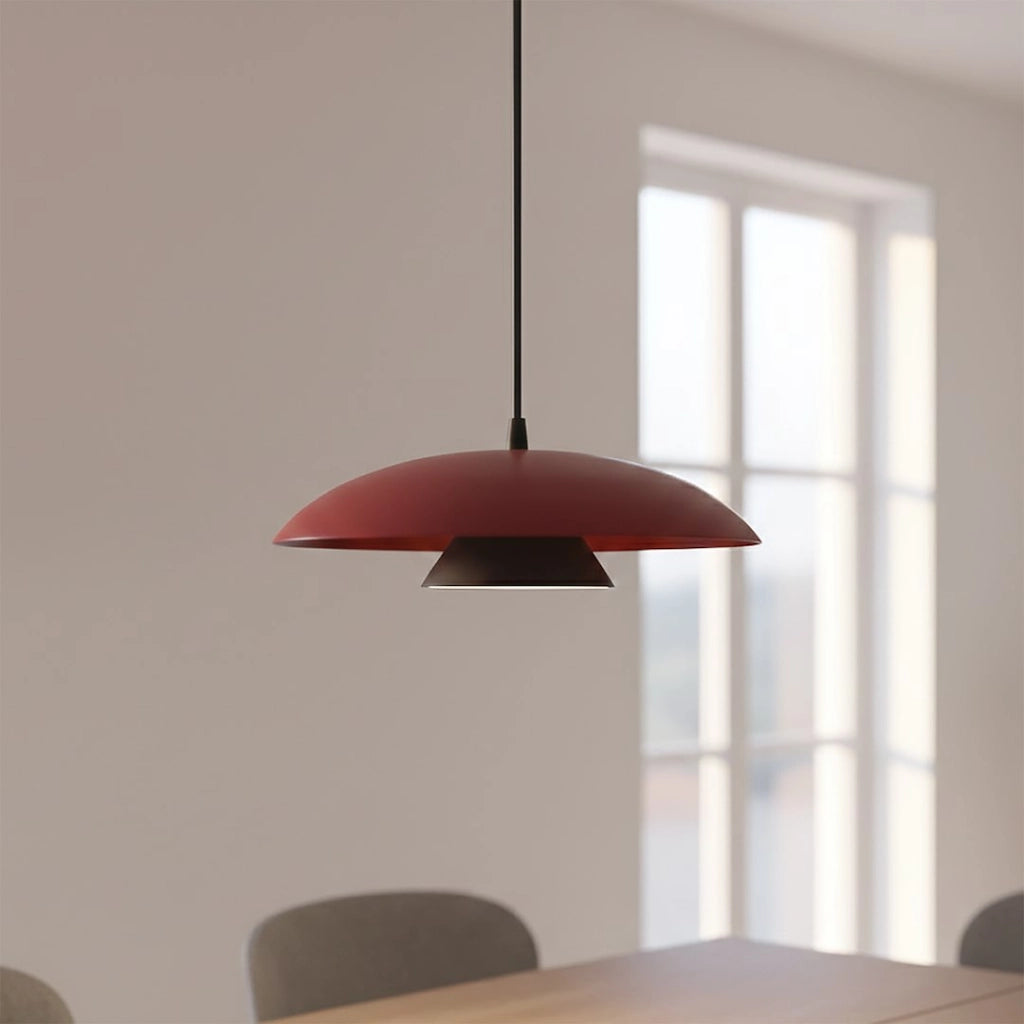 Lampada sospesa Babel 1xGX53 bordeaux/nero Emibig