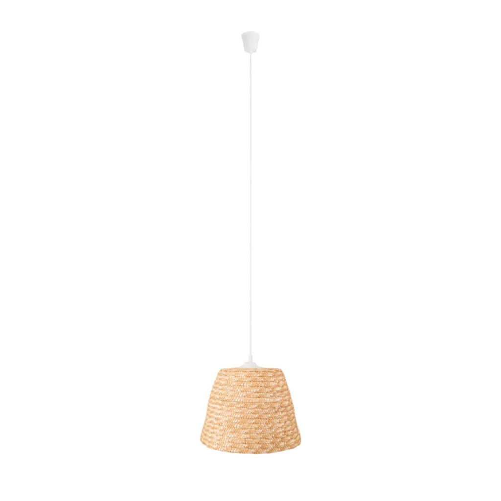 Lampada a sospensione Maxlight POT bianca paglia Ø30 E27