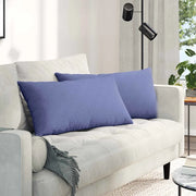 Cuscini da Divano 2 pcs Blu jeans 80 x 40 cm Tessuto 42013710