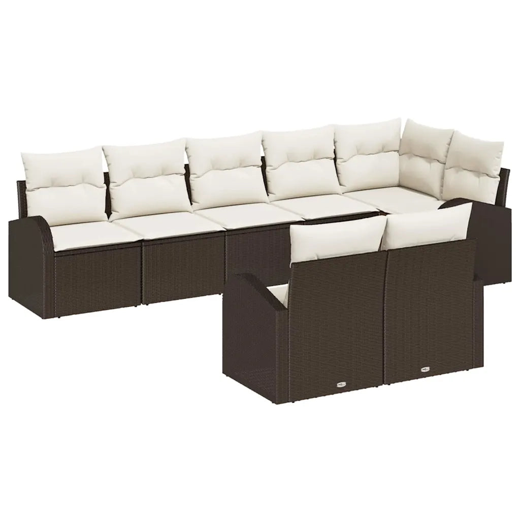 Set Divano da Giardino 8 pcs polyrattan 3346088