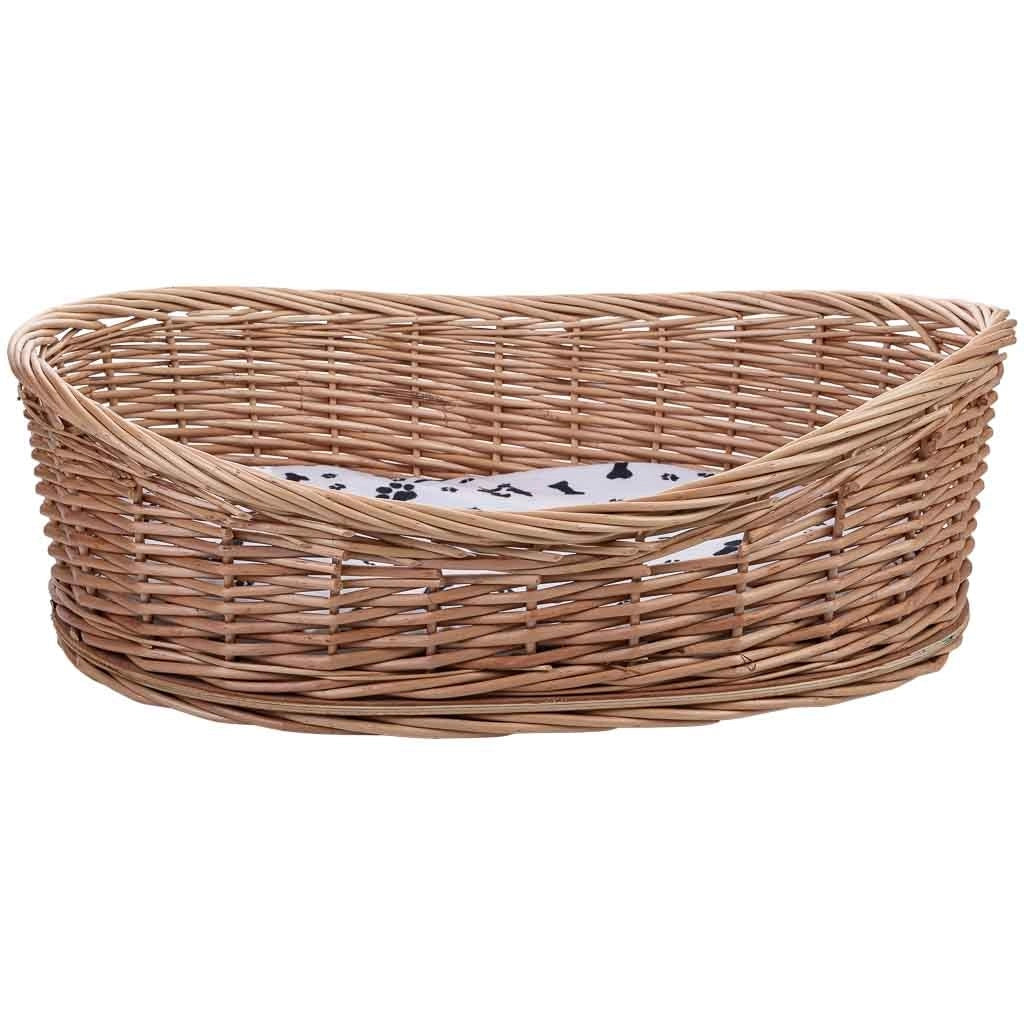 Cuccia in vimini per animali 60x45x12/19h cm