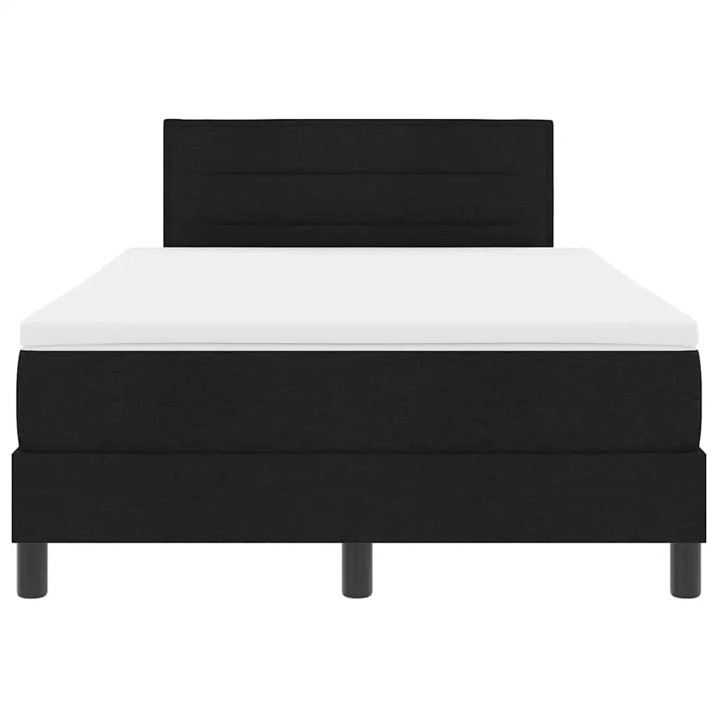 Letto a molle con testiera Nero 120 x 190 cm Tessuto 3338596