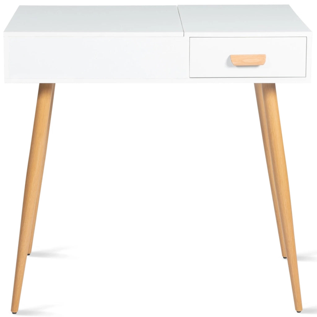 IDMarket - Toeletta con specchio pieghevole scandinavo LISA