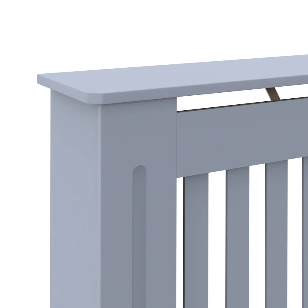 Copertura per Radiatore Grigio 112x19x81,5 cm in Legno Multistrato CFW3203174