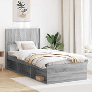 Testiera Letto Sonoma grigio Legno ingegnerizzato 889761