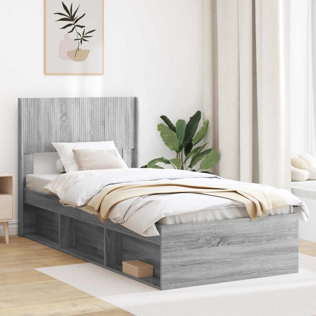 Testiera Letto Sonoma grigio Legno ingegnerizzato 889761