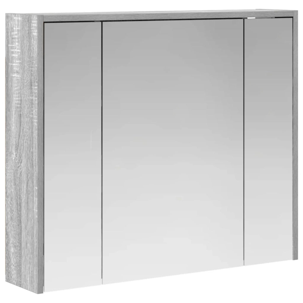 Mobiletto per specchio da bagno Grigio Sonoma 889172