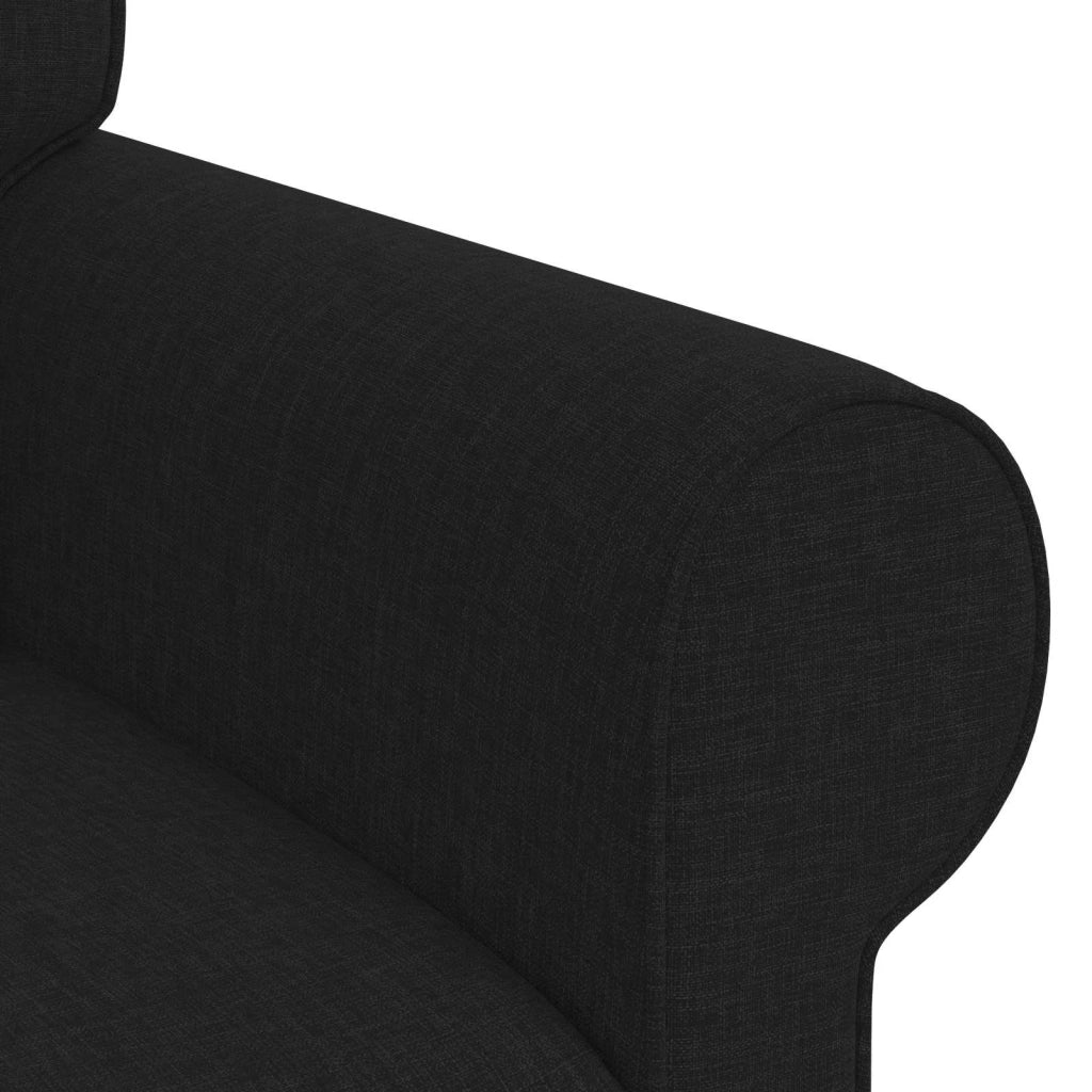 Set di divani 2 pcs Nero 215 x 82 x 80 cm Tessuto 3407576