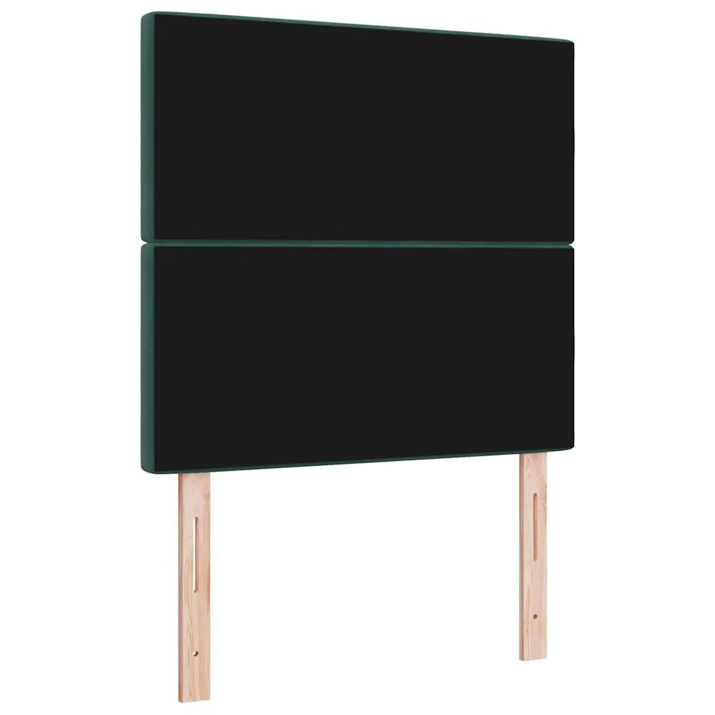 Testiera LED con testiera Verde Scuro 90 cm Poliestere 3338351