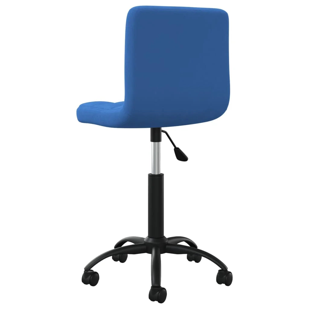 Sedia girevole/poltrona/seduta per ufficio/studio in velluto blu 02_0024093