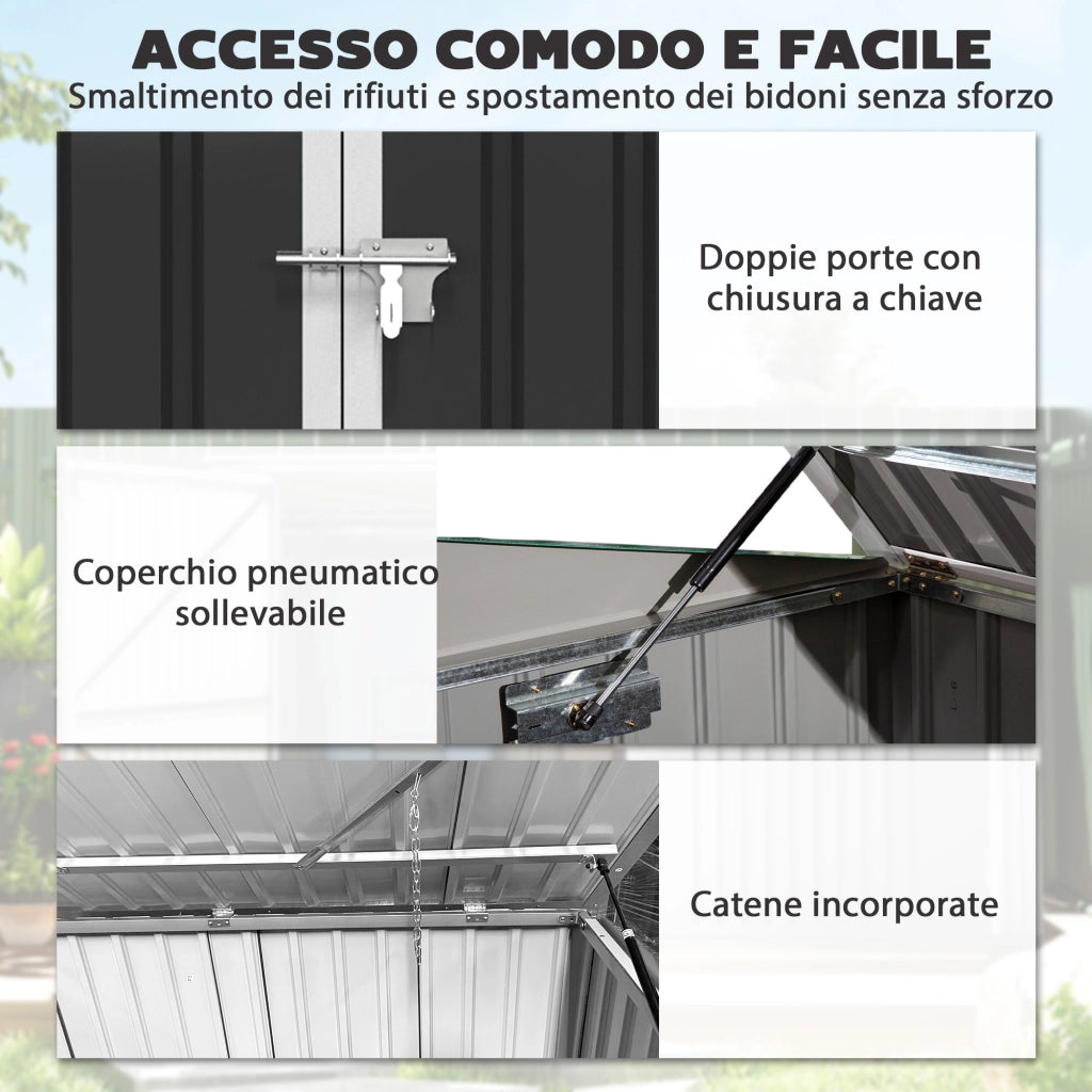 Capanno Giardino ¨C Minimal ¨C Grigio Scuro