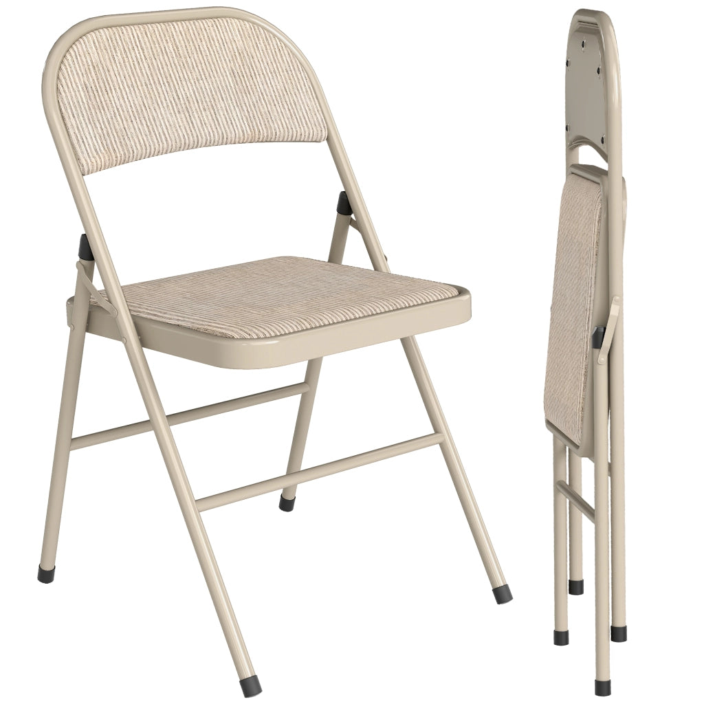Sedia pieghevole da pranzo ¨C zephmum ¨C beige 45x46x78 cm