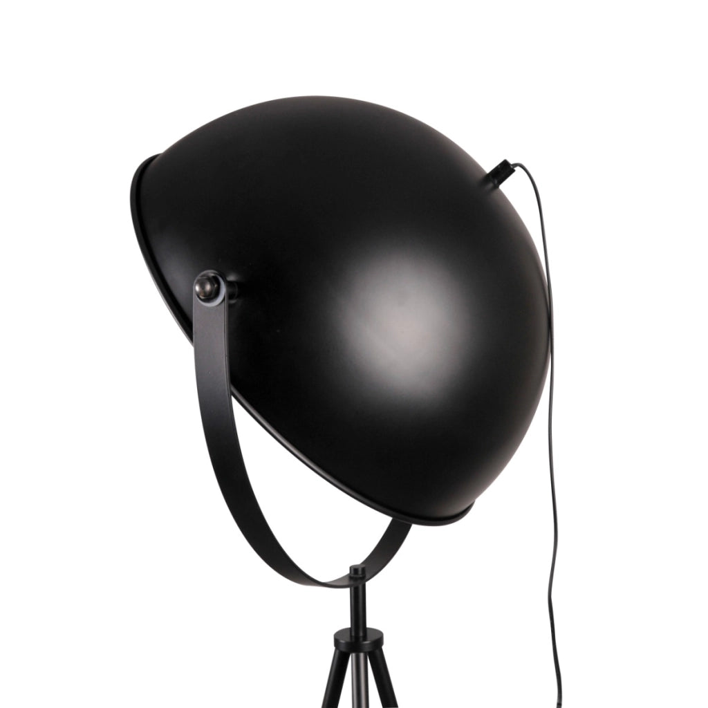 Lampada da terra treppiede nero oro E27 20W Matylda Polux