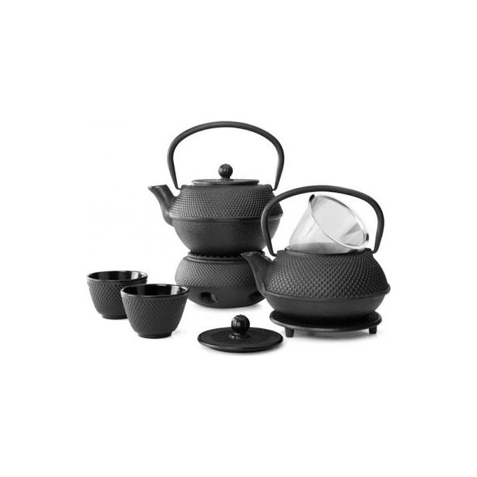 Bredemeijer G001Z Jang Teiera singola 800 ml in ghisa con interno smaltato e filtro in acciaio inox colore Nero
