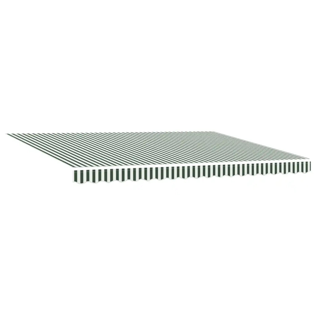 Tenda Retrattile Verde e Bianco 450 × 300 cm 3331073