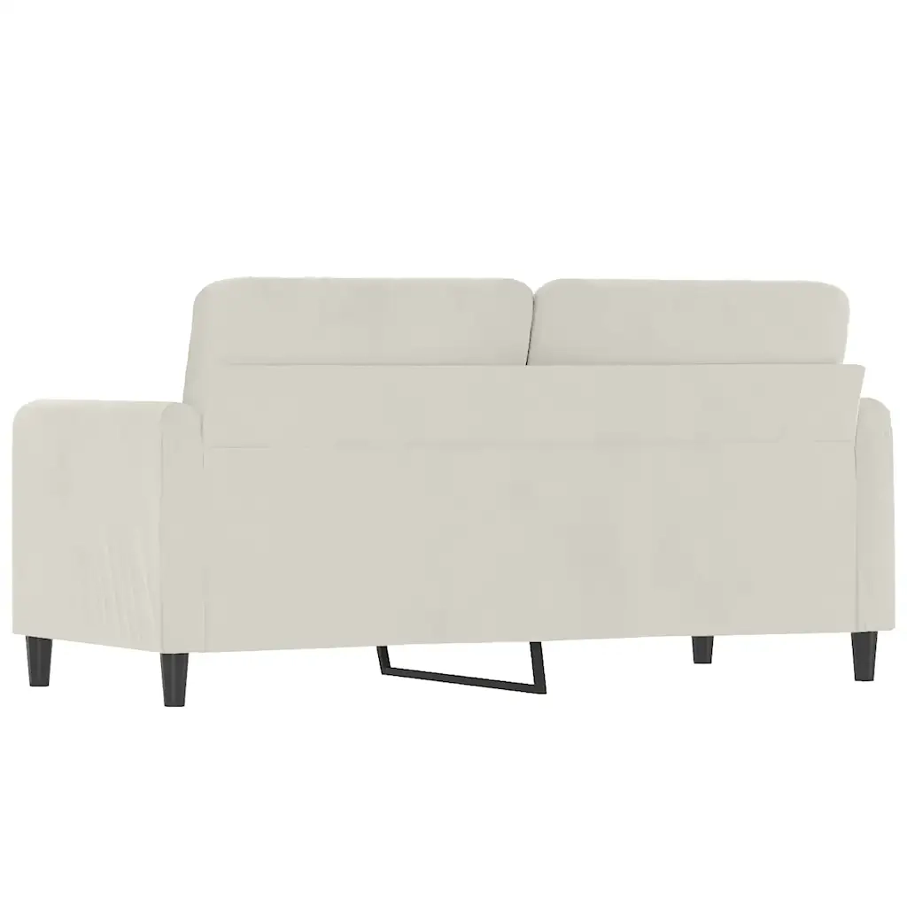 Divano a 2 Posti crema 140 cm in Velluto 359450