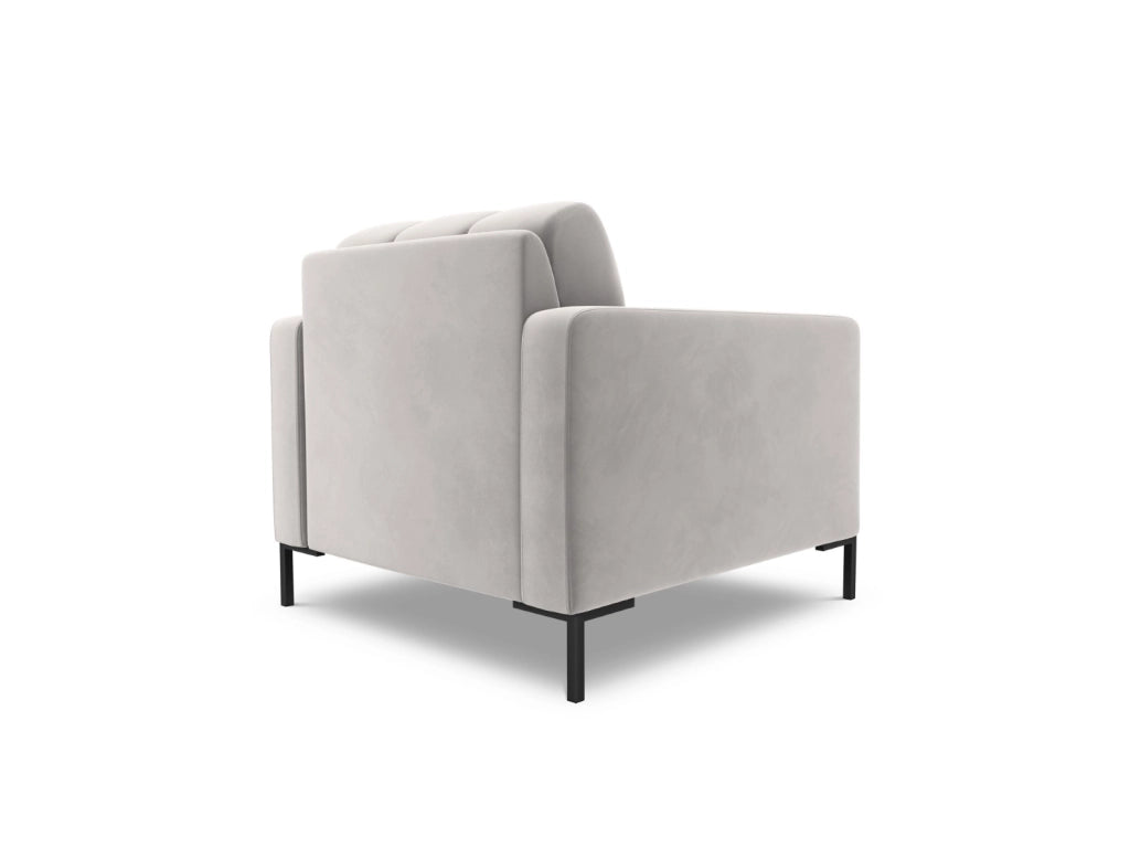 Cosmopolitan Design - Poltrona "Bali" in velluto argento 