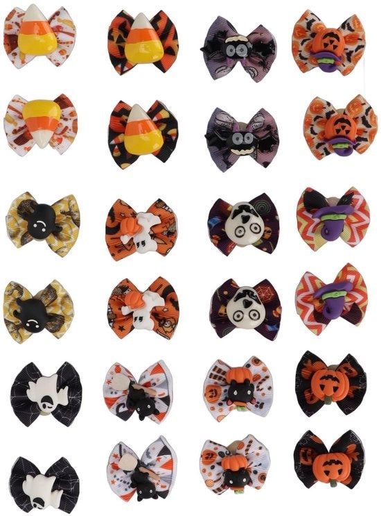 Accessori per capelli per bambini - Set di 24 elastici per capelli - Accessori per capelli per bambini - Elastici per capelli in piccolo formato - Elastici per capelli per bambini - Accessori per capelli per gatti - Elastici per capelli