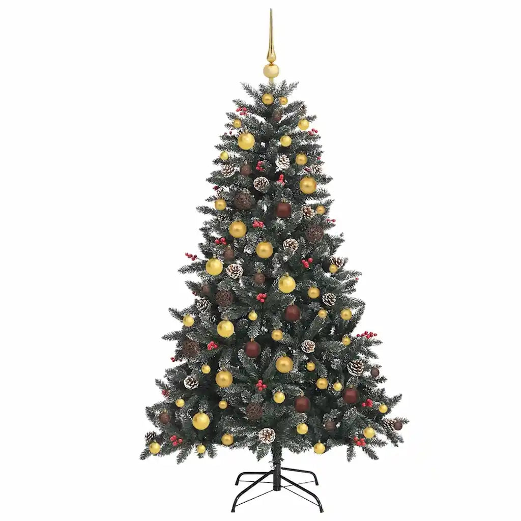 Albero di Natale artificiale con 300 LED Verde 180 cm