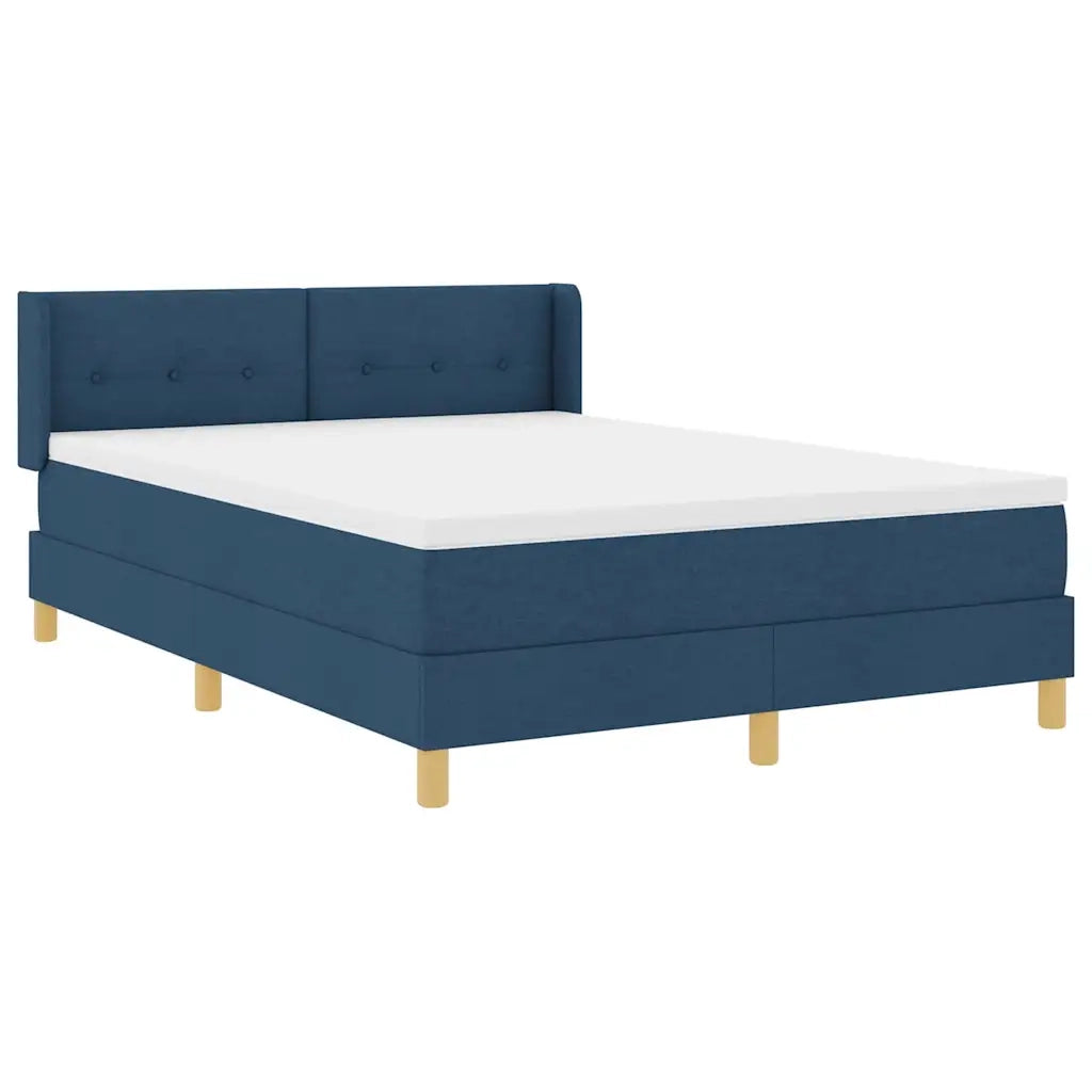 Letto a molle con materasso Blu 200 x 140 cm Tessuto 3341299