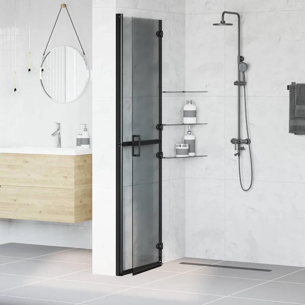 Parete doccia walk-in Nero 110 x 6,5 x 190 cm 42017967