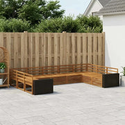 Set di divani da esterno 9 pcs Naturale 3383842