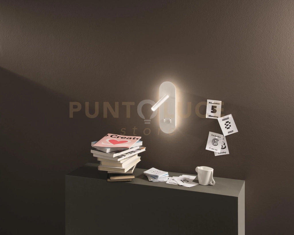 APPLIQUE PLATE A LED BIANCO LED 8W 3000K 560LM ORIENTABILE