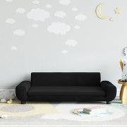 Divano per Bambini-Sofa-Divanetto Nero 100x54x33 cm in Velluto