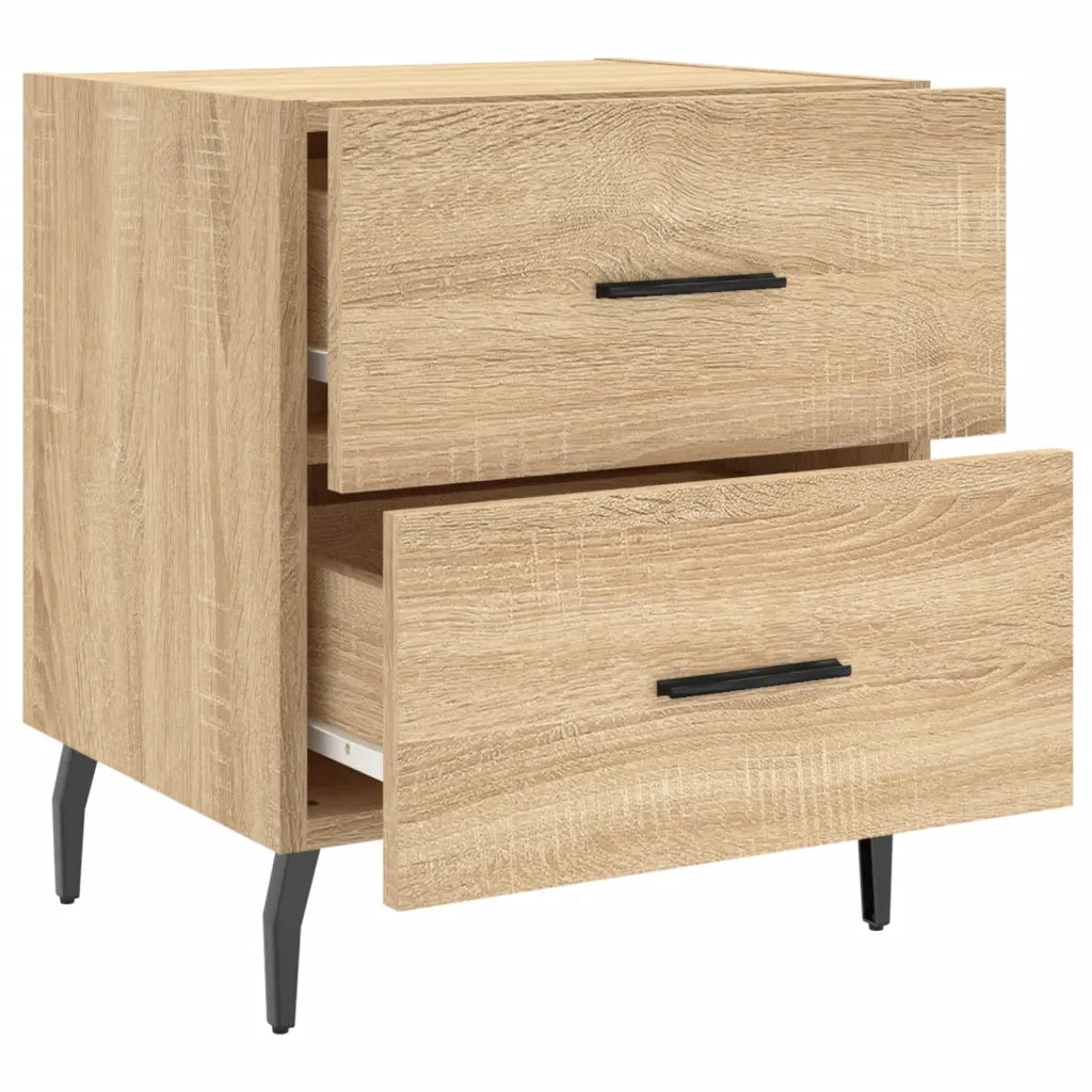 Comodino | Armadio da Notte | Mobiletto da notte Rovere Sonoma 40x35x47,5 cm in Legno Multistrato