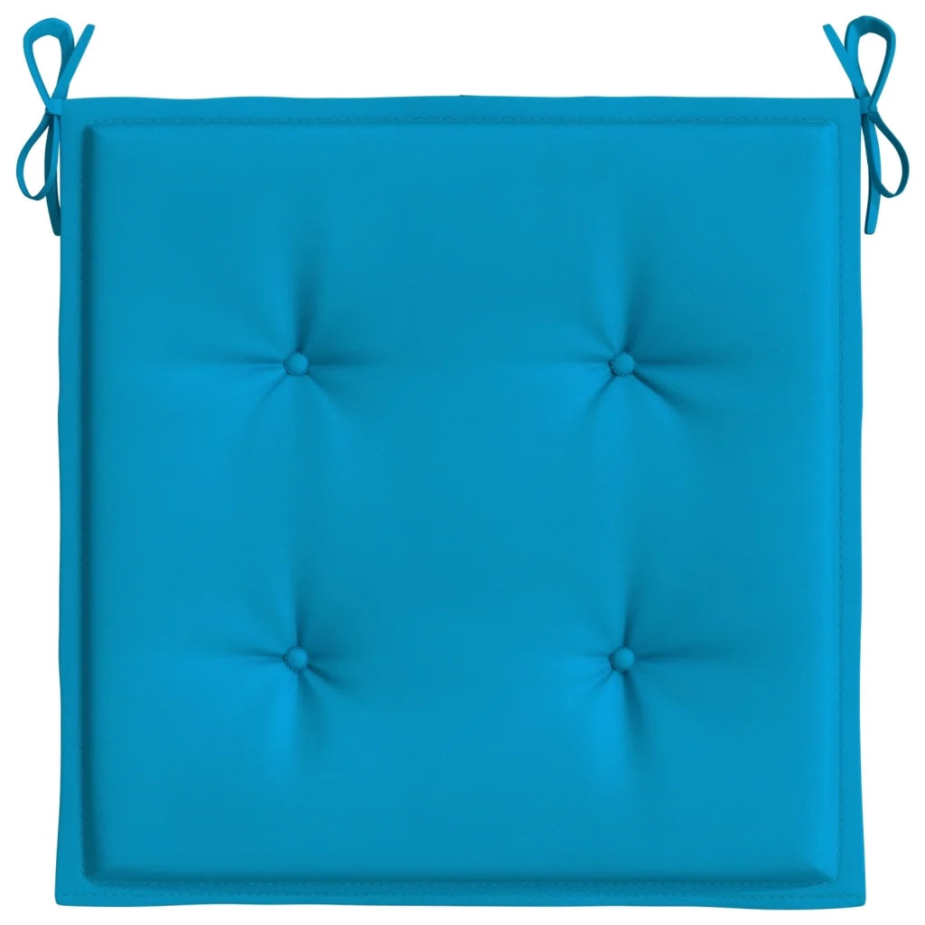 Cuscini per Sedia 2 pz | Cuscini per sedie Blu 50x50x4 cm in Tessuto Oxford