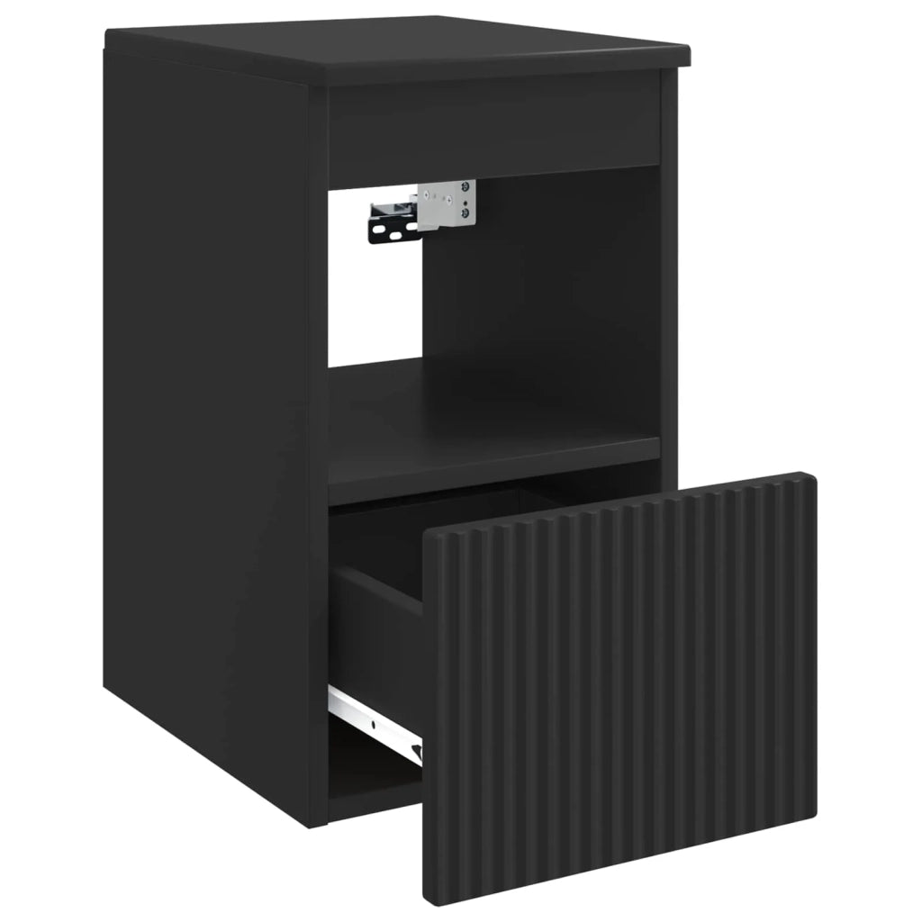 Mobile da Bagno Nero 30 x 41 x 50 cm Legno ingegnerizzato 890493
