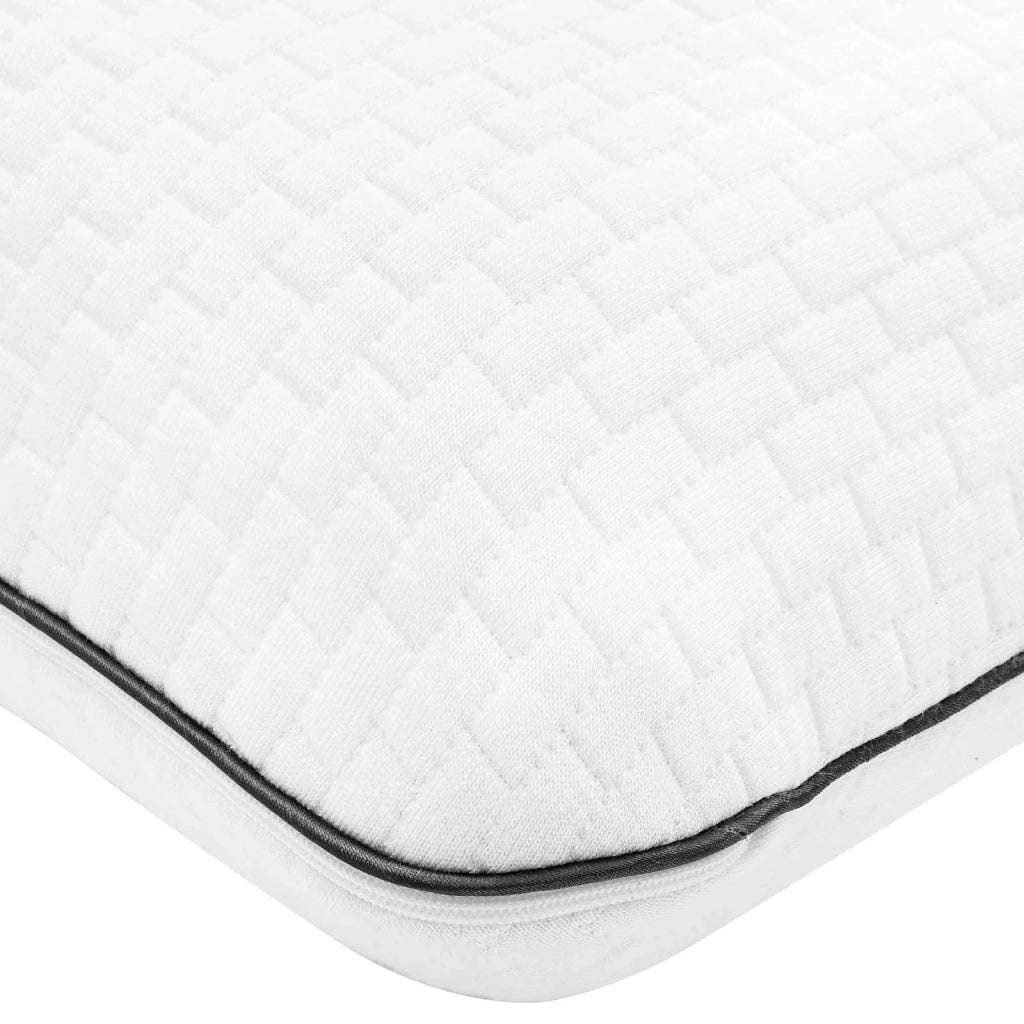 Cuscino da Letto Tinta unita Bianco 70 x 40 x 14 cm Schiuma Gel 42020236