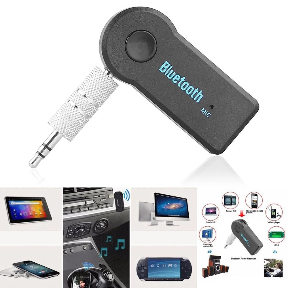 Trade Shop - Ricevitore Vivavoce Auto Bluetooth 3.0 Edr Aux Adattatore Audio Bt310 -