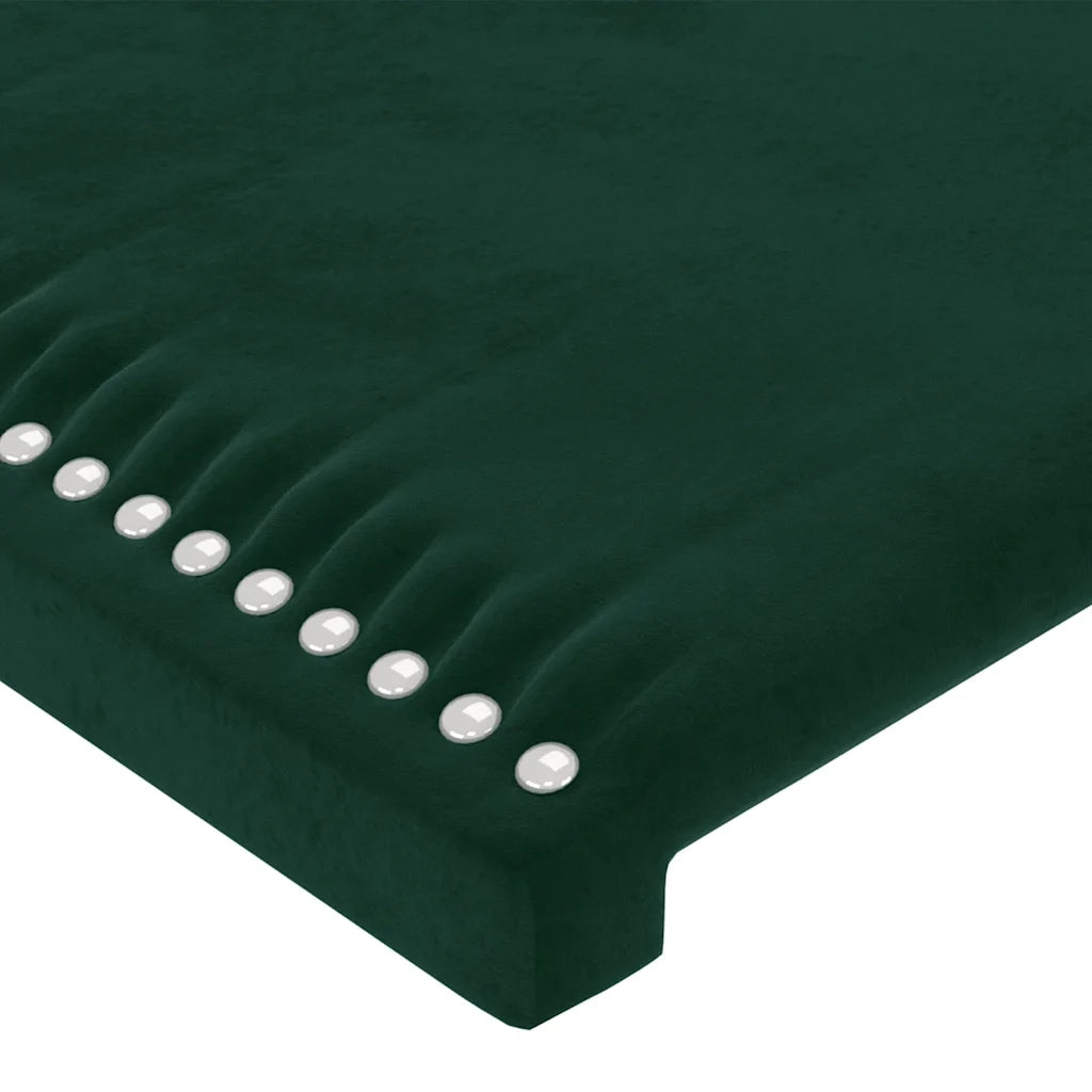 Testiera Verde Scuro 80x5x78/88 cm in Velluto 345881