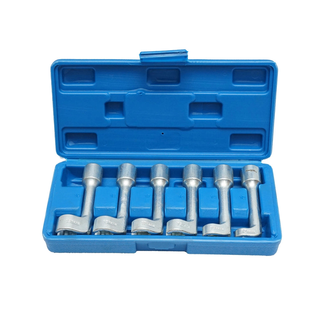 Set di chiavi tubolari per iniettori e condutture, dimensioni 12, 14, 16, 17, 18, 19 mm, Breckner Germany