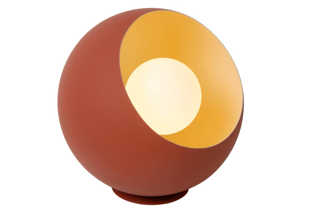 Lampada da tavolo DOREDOS sferica terracotta 1xE27