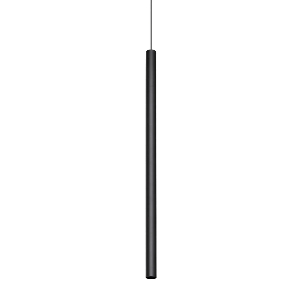 Lampada A Sospensione Look 1 Luce Gu10 Nero Altezza 100 Cm
