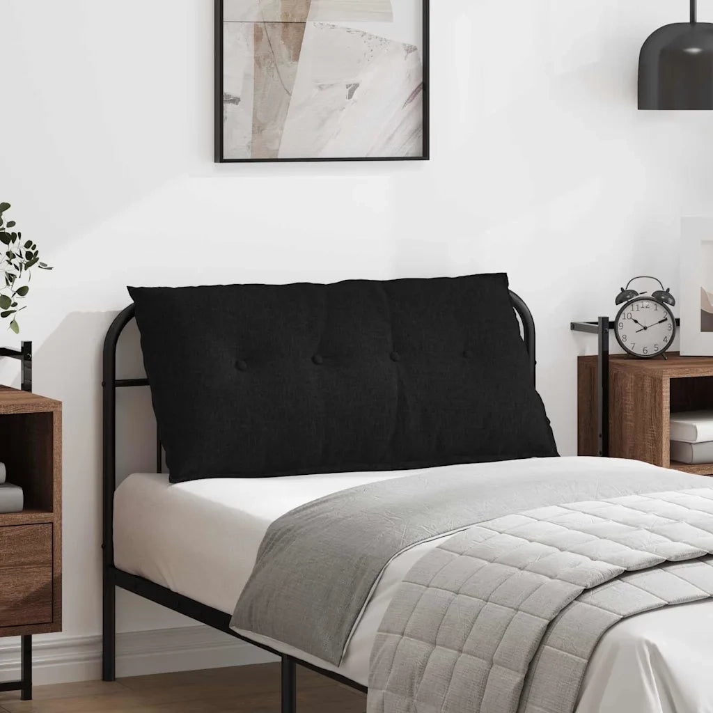 Cuscino per Schiena | Cuscino dorsale Nero 100 x 19 x 50 cm Tessuto