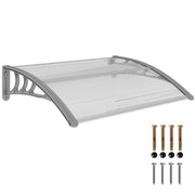 Vordach per ingresso e finestra ¨C Minimal ¨C 100x75x23 cm, argento