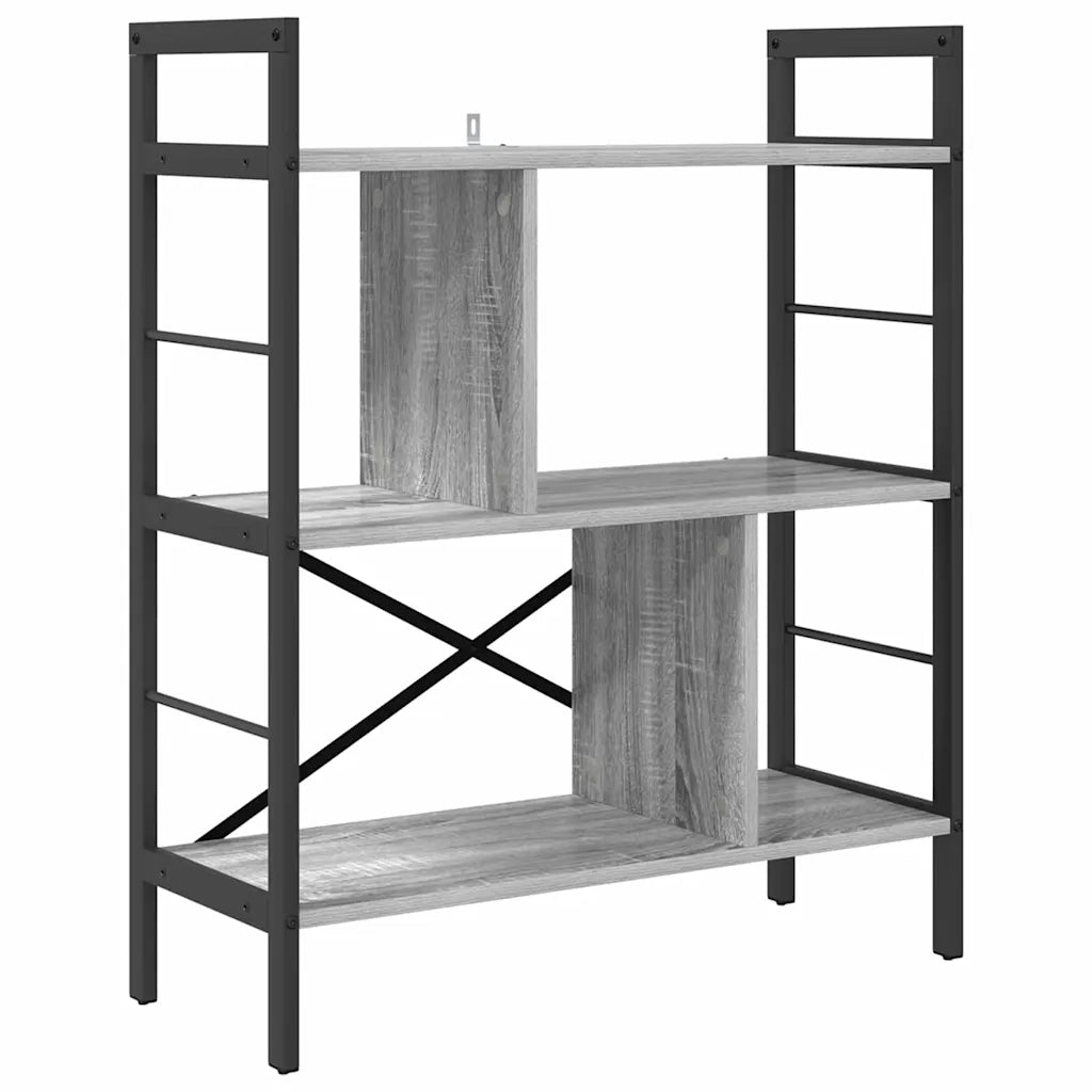 Libreria Grigio Sonoma 75 x 30 x 91 cm Legno multistrato 883973
