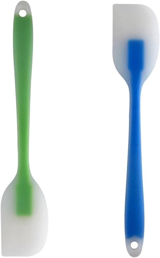 Spiedini in silicone - multiforme e termoresistente - 2 pezzi - verde-blu - silicone