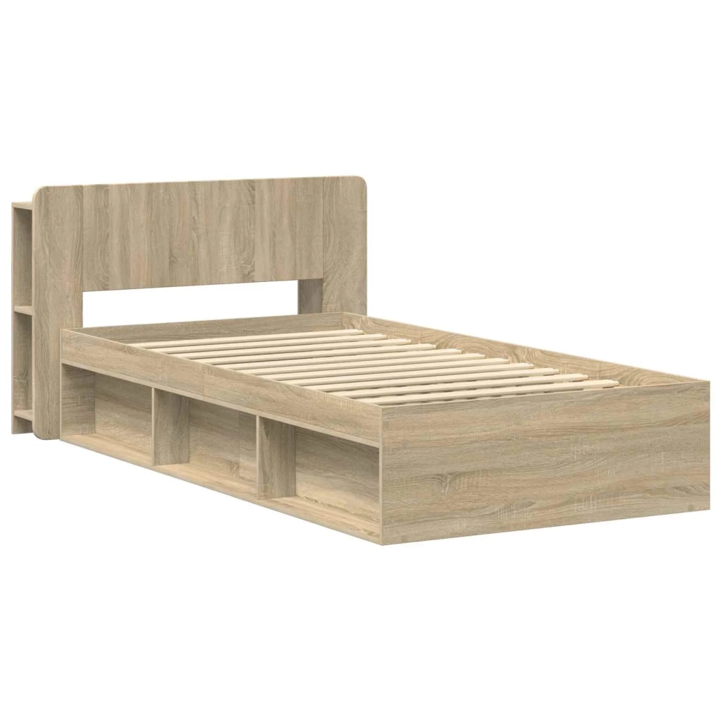 Telaio del letto con storage Rovere Sonoma 75 x 190 cm 3433318