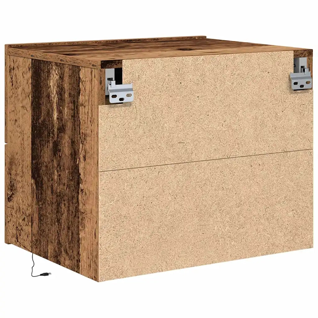 Armadio da Notte con cassetto Legno vecchio 50 x 39 x 41 cm 863072