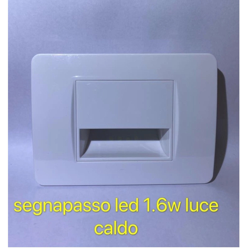 Trade Shop - Segnapasso Led Da Incasso 1.6w Luce Calda Per Scale E Corridoi -