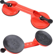 Estrattore per pavimento in piastrelle con doppia testa e doppio cup - capacità 60 kg - per vetrata e specchi.