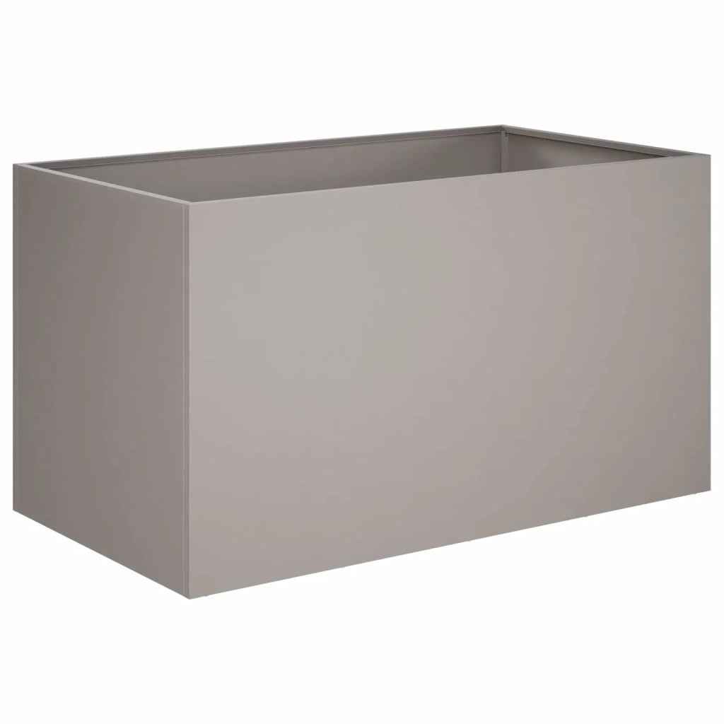 Vaso da giardino 2 pz Ruggine 80 x 50 x 50 cm Acciaio Corten 8005273