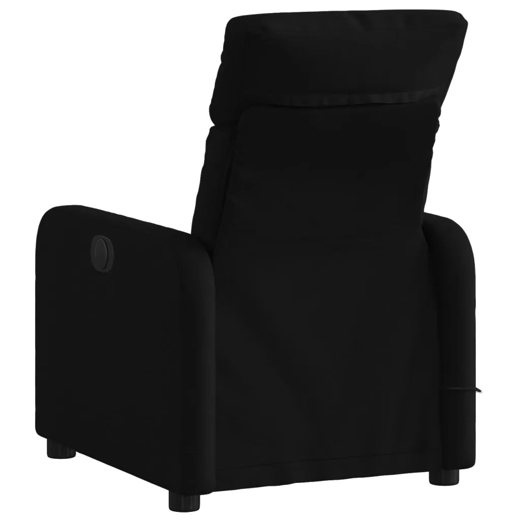 Poltrona reclinabile massaggiante in tessuto nero 3206865
