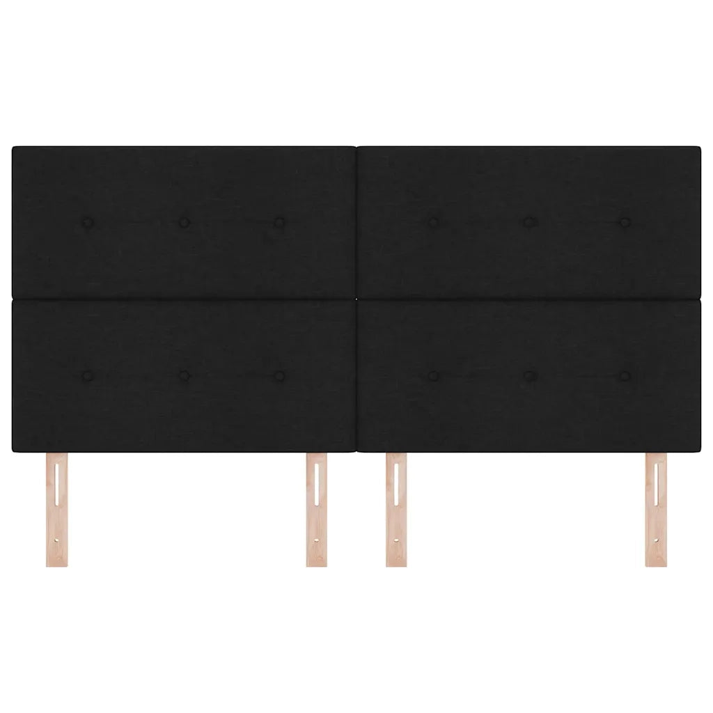 Testiera LED con strisce LED con testiera Nero 180 cm Tessuto 3338451